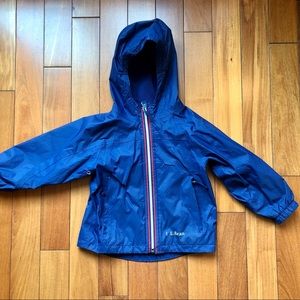 Blue LLBean Rain Jacket 3T